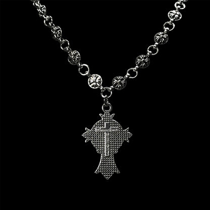Chrome Rosary Pendant