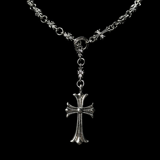 Chrome Rosary Necklace