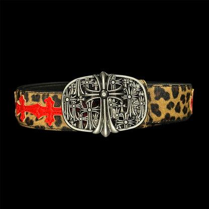 Chrome Cemetery Leopard Belt