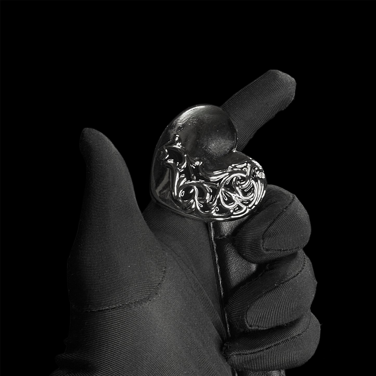 Chrome Crying Heart Belt