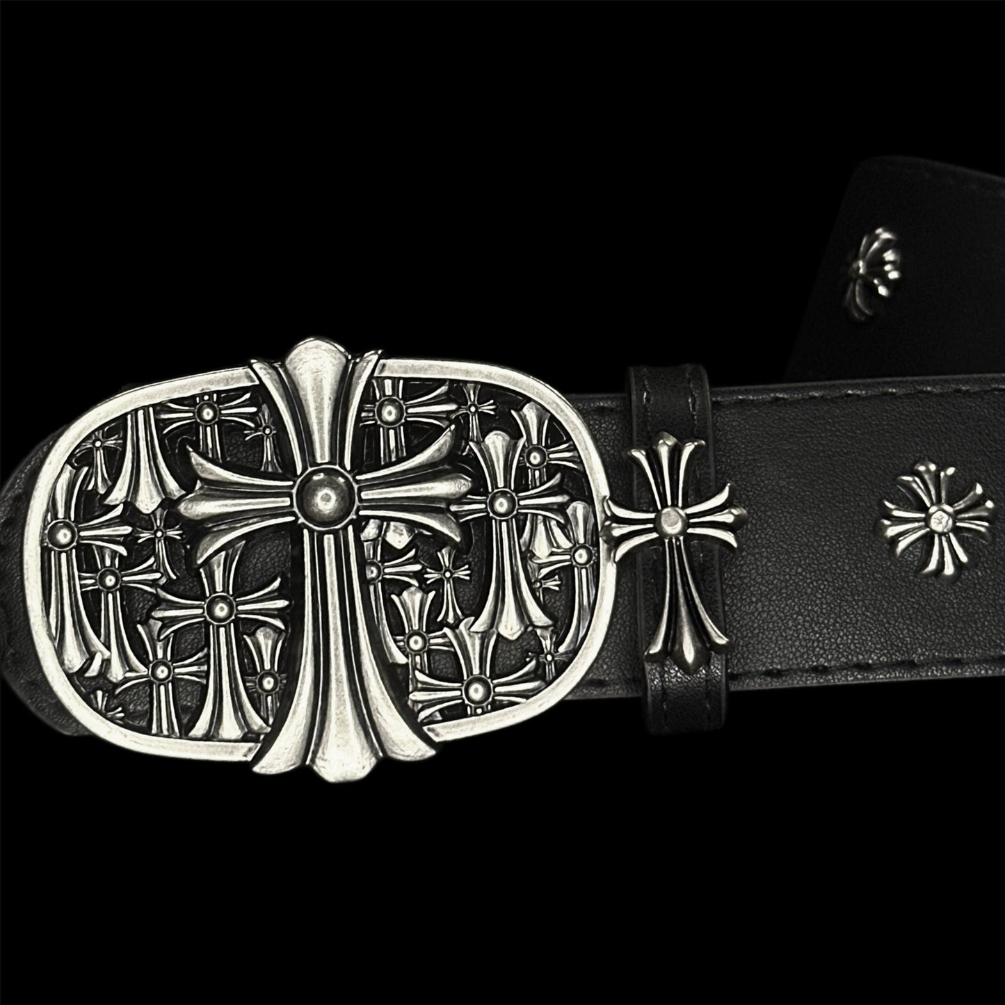 Chrome Cemetery Cross Belt
