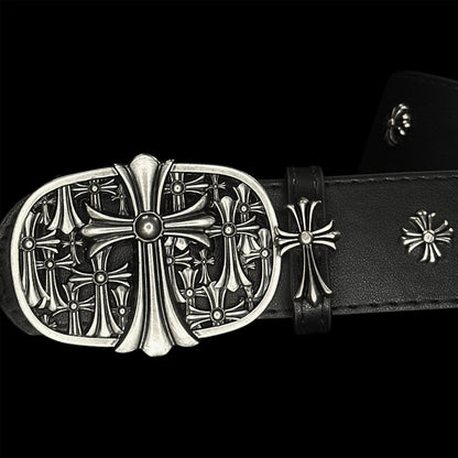Chrome Cemetery Cross Belt