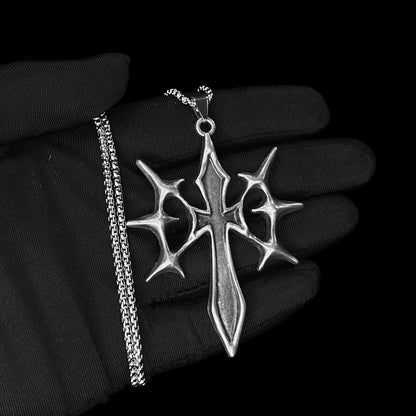 Cyber Spike Cross Pendants