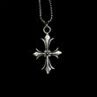 Chrome Vine Cross Pendant