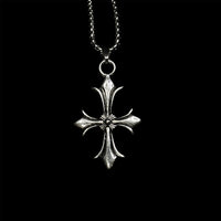 Chrome Vine Cross Pendant