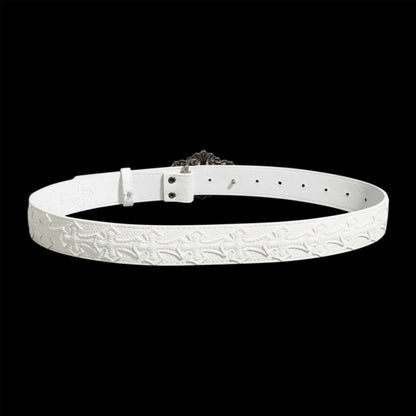 Chrome Cathedral Belt (White)