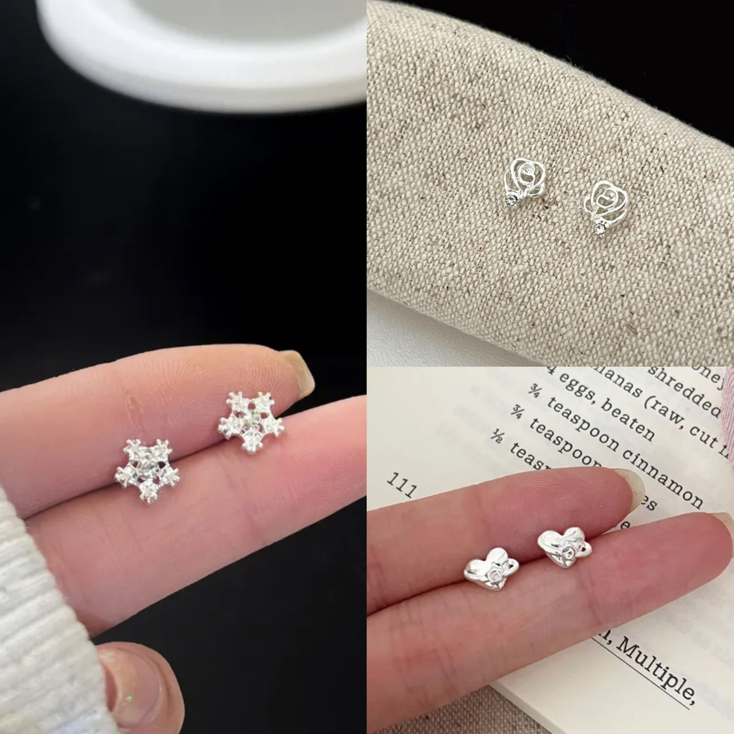 3 Pairs Earrings set