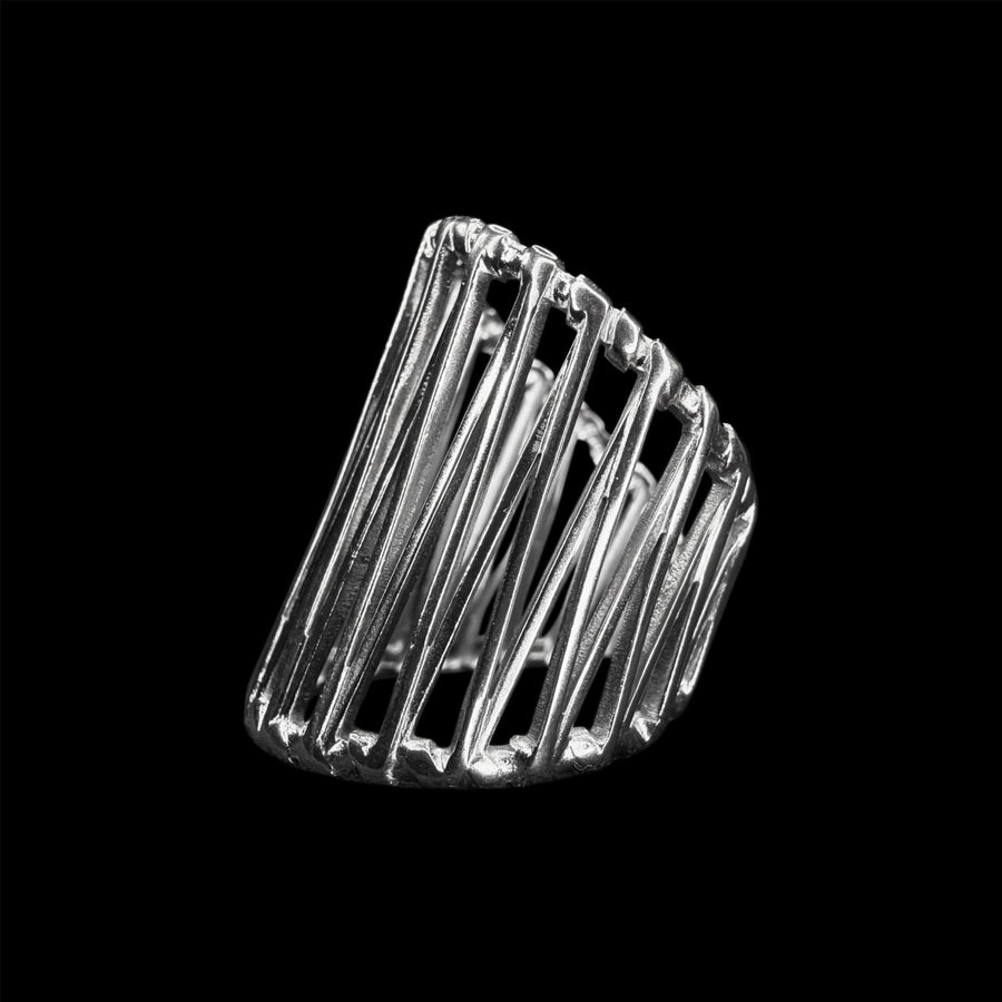 Silver Barricade Ring