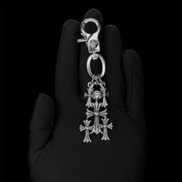 Chrome Trinity Keychain