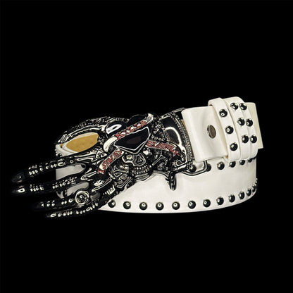 “Love Kills Slowly” Belt (White)