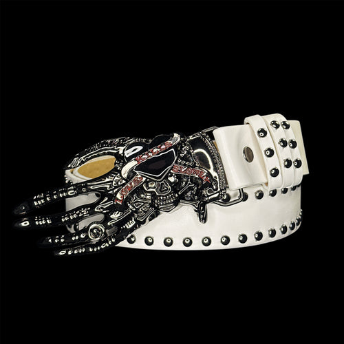 “Love Kills Slowly” Belt (White)