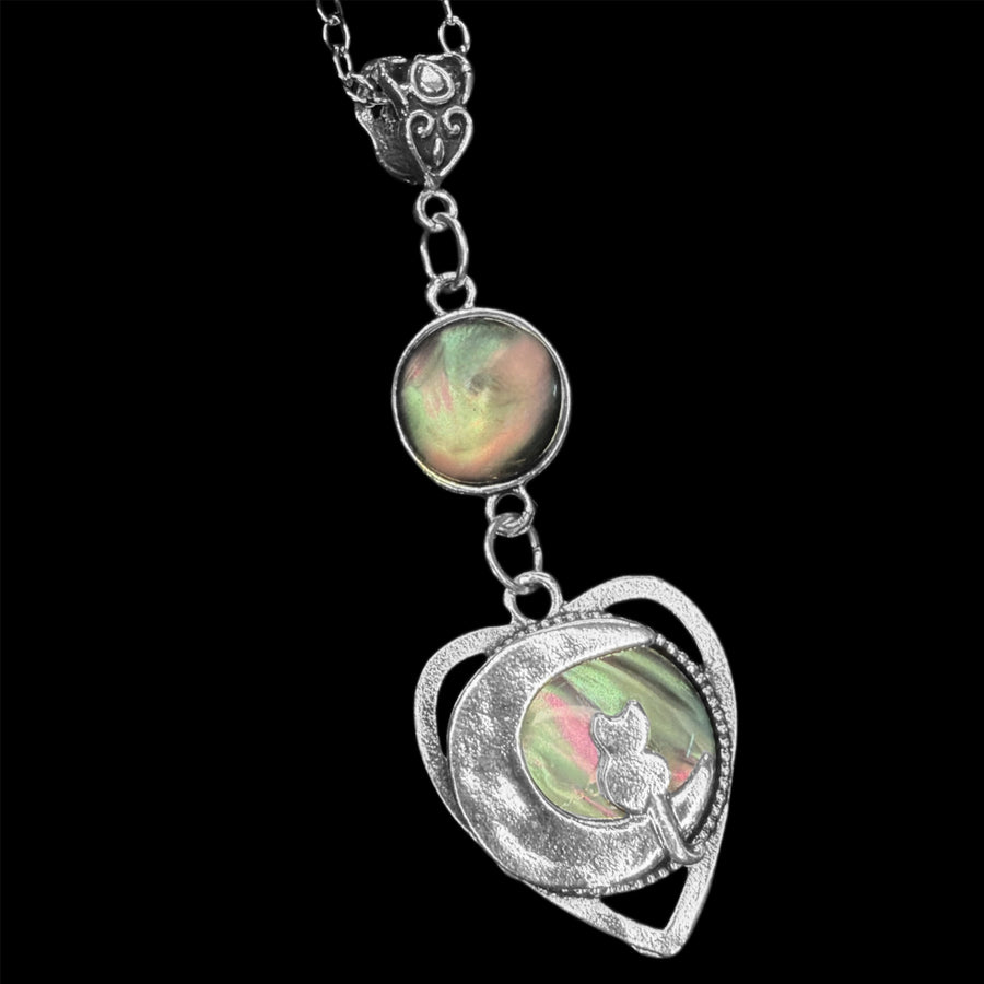 Moon Gazer Kitty Pendant