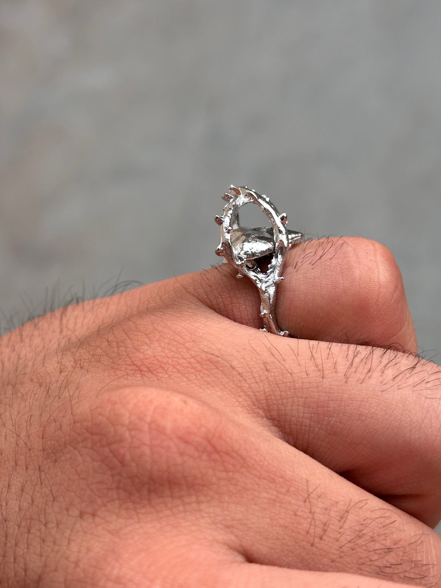 Heart of Thorns Ring (silver)