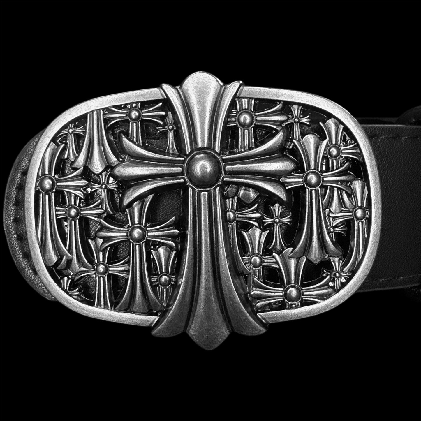 Chrome Cemetery Cross Belt