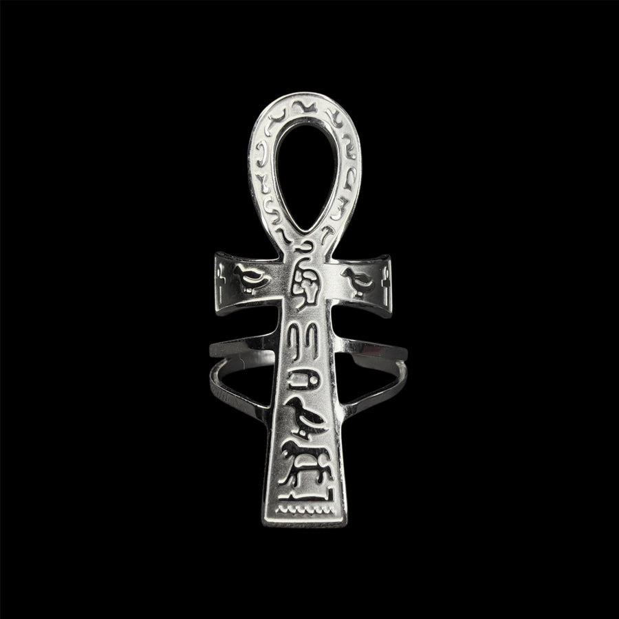 Engraved Relic Ankh Ring