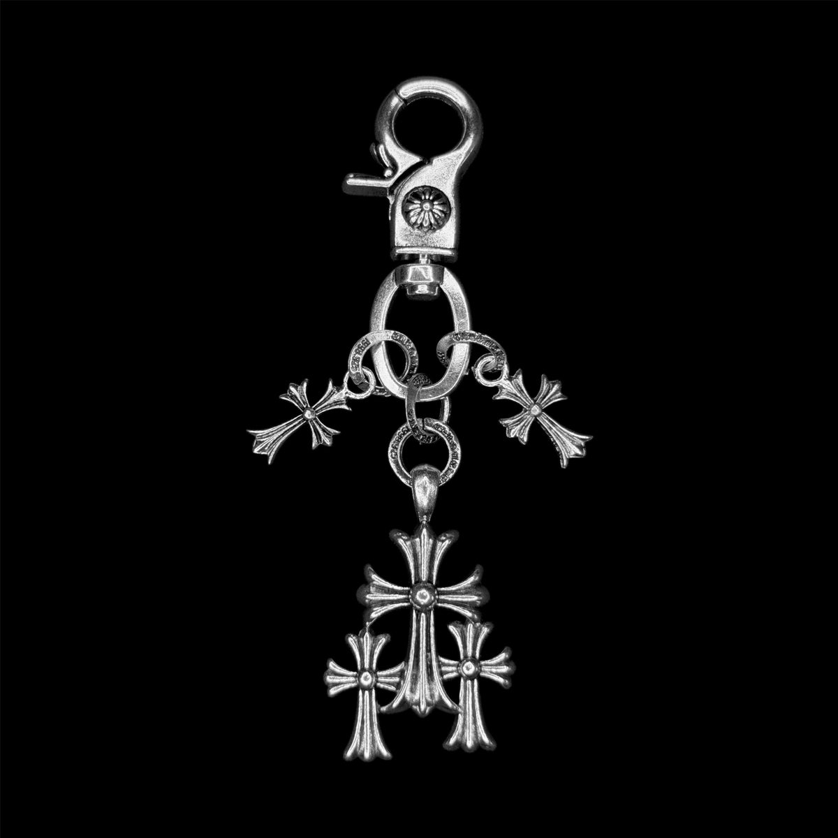 Chrome Trinity Keychain