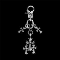 Chrome Trinity Keychain