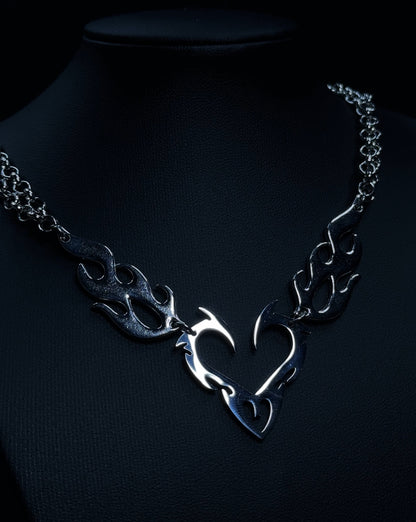 Blazing Heart Necklace