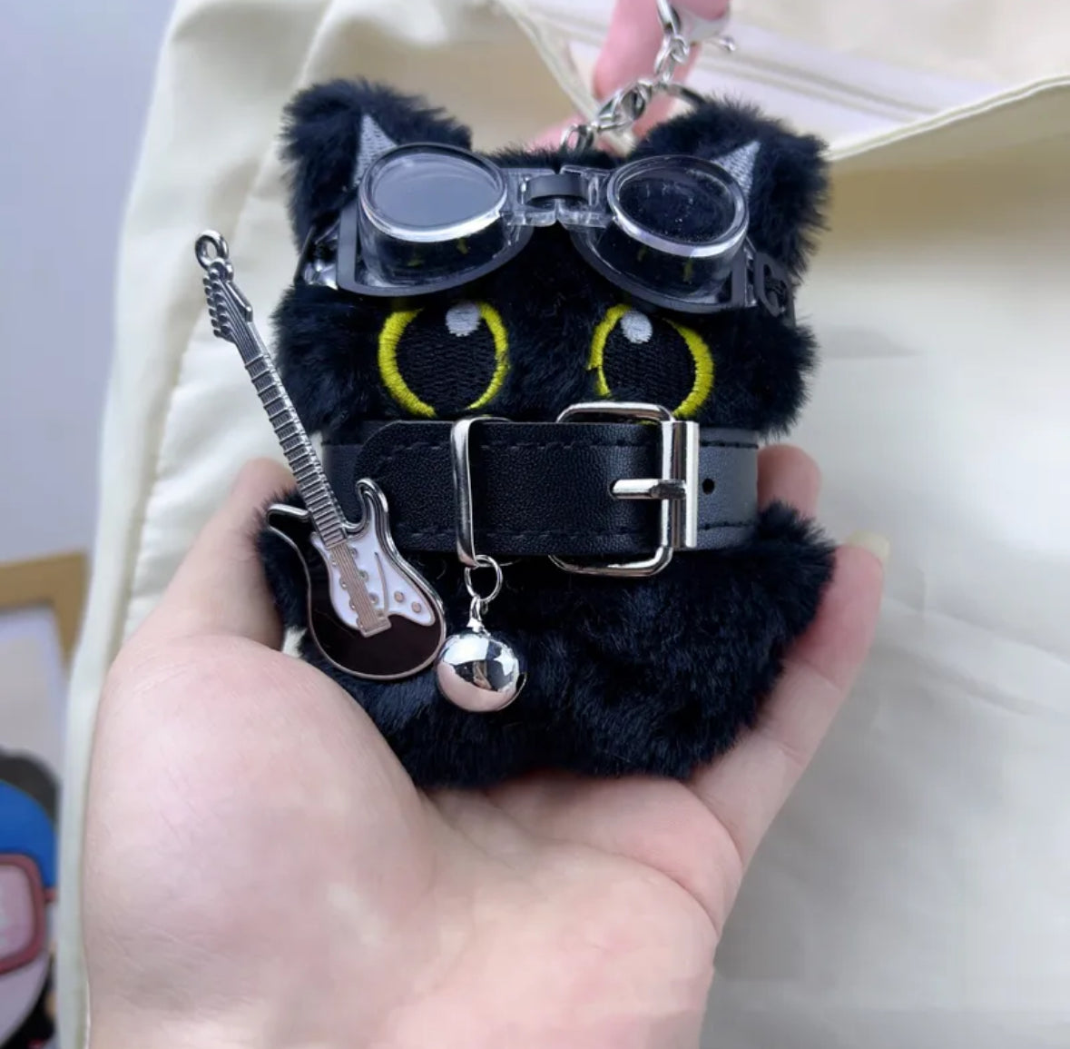 Black Kitty Keychain