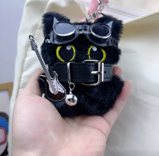 Black Kitty Keychain