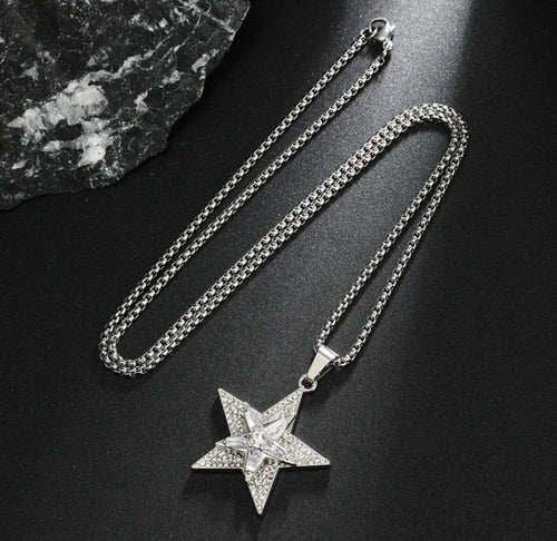 5-pointed spinning star pendant