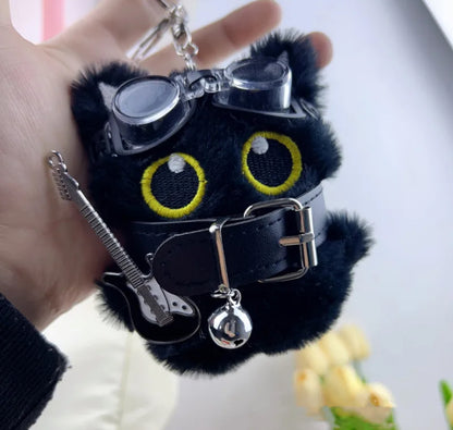 Black Kitty Keychain