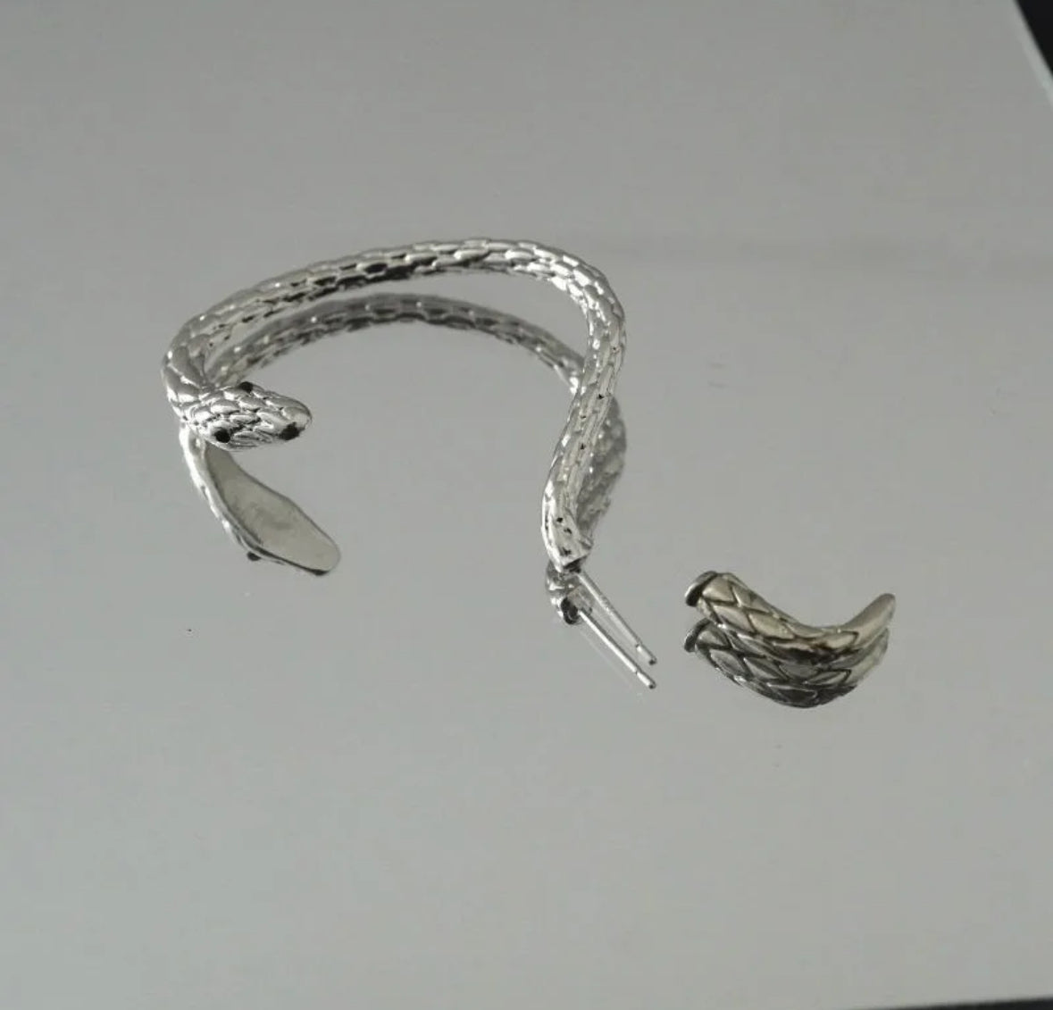 Silver Serpentine Earring