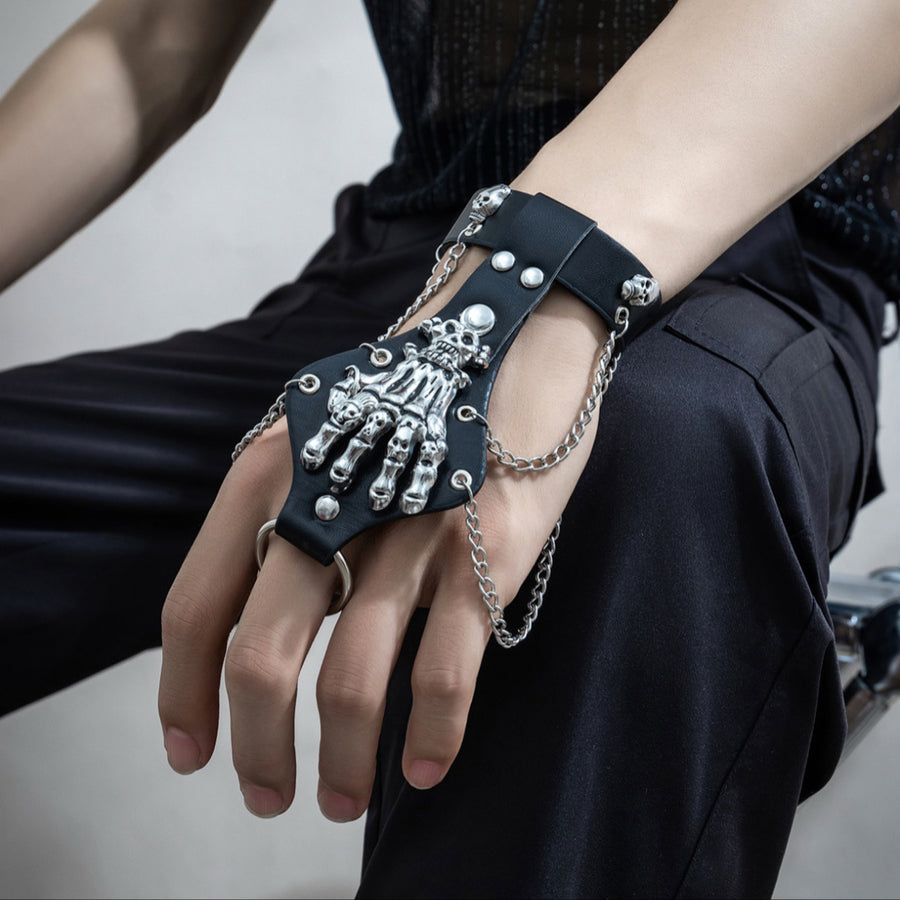 Stacked Skull Bracelet