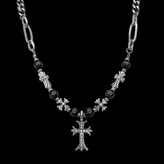 Chrome Trinity Necklace