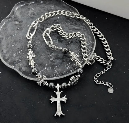 Chrome Trinity Necklace