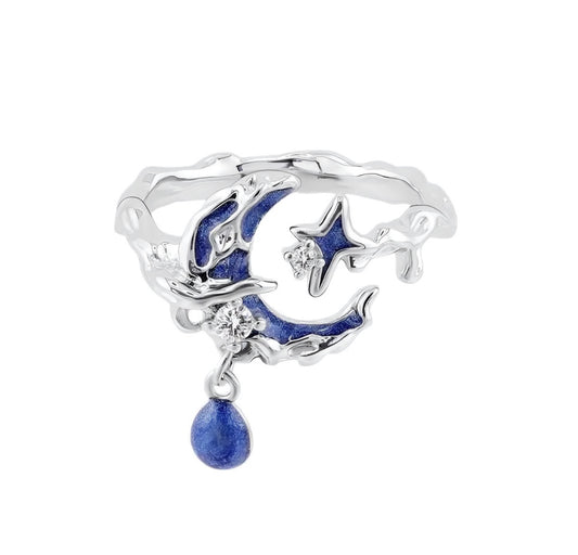 Lunar Starfall Drop Ring
