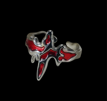 Molten Blood Cross Ring