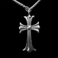 Chrome Basic Cross Pendant