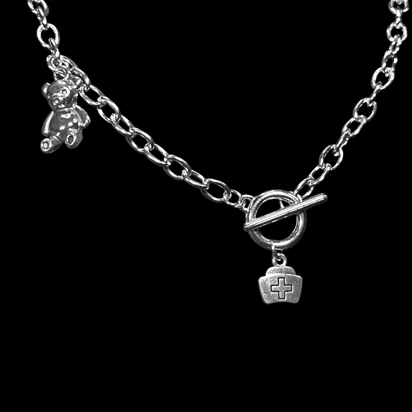 First Aid Teddy Necklace