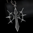 Cyber Spike Cross Pendants