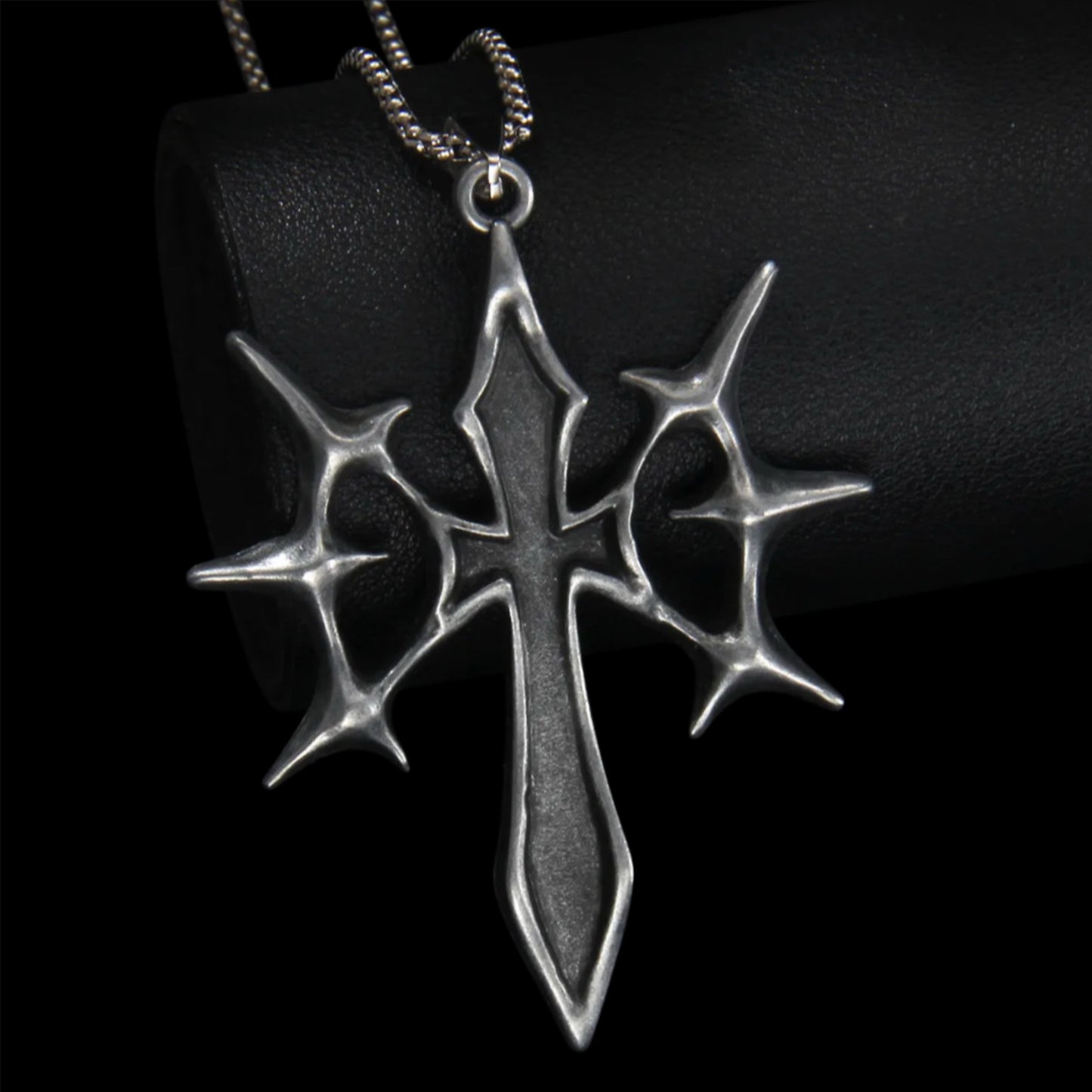Cyber Spike Cross Pendants