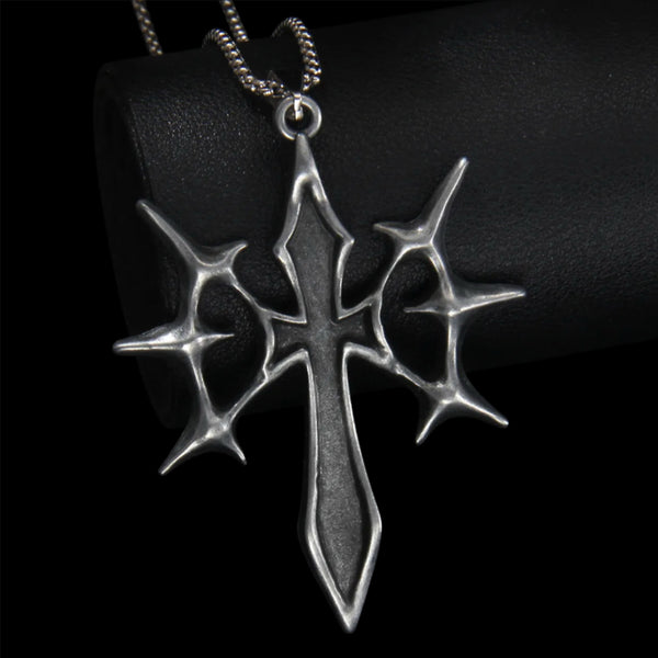Cyber Spike Cross Pendants