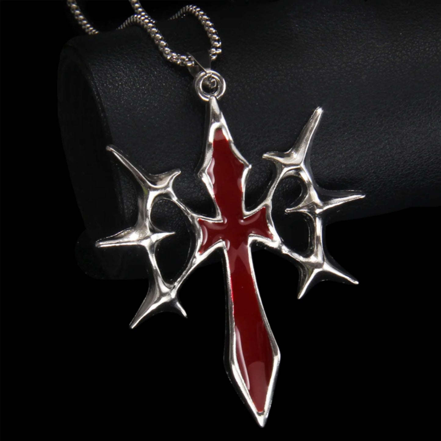 Cyber Spike Cross Pendants