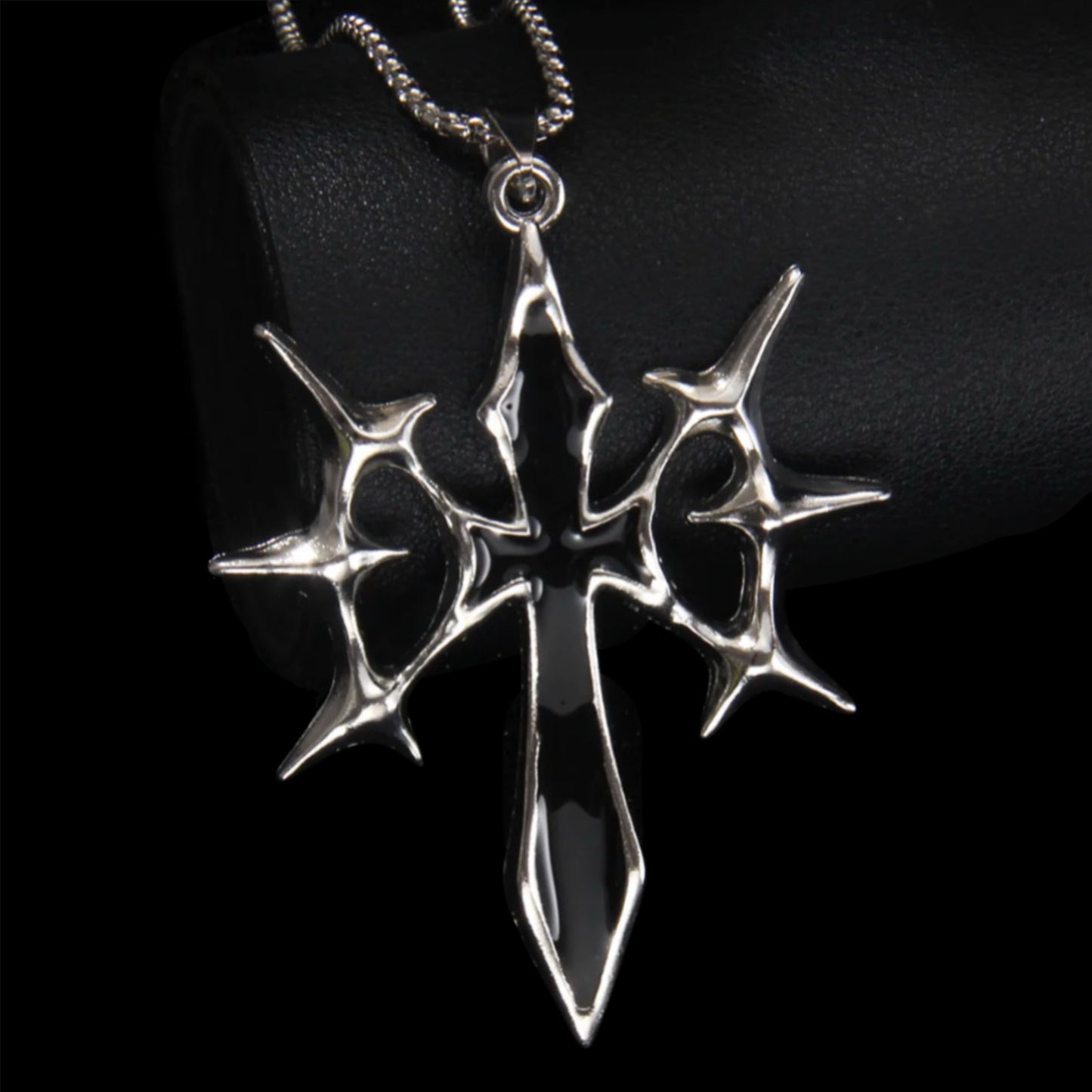 Cyber Spike Cross Pendants