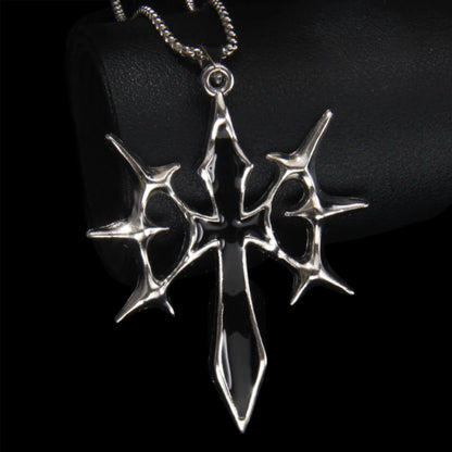 Cyber Spike Cross Pendants