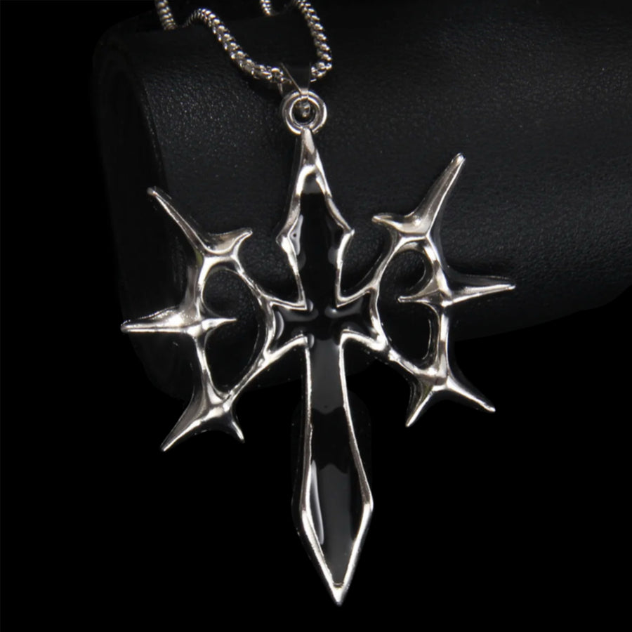 Cyber Spike Cross Pendants