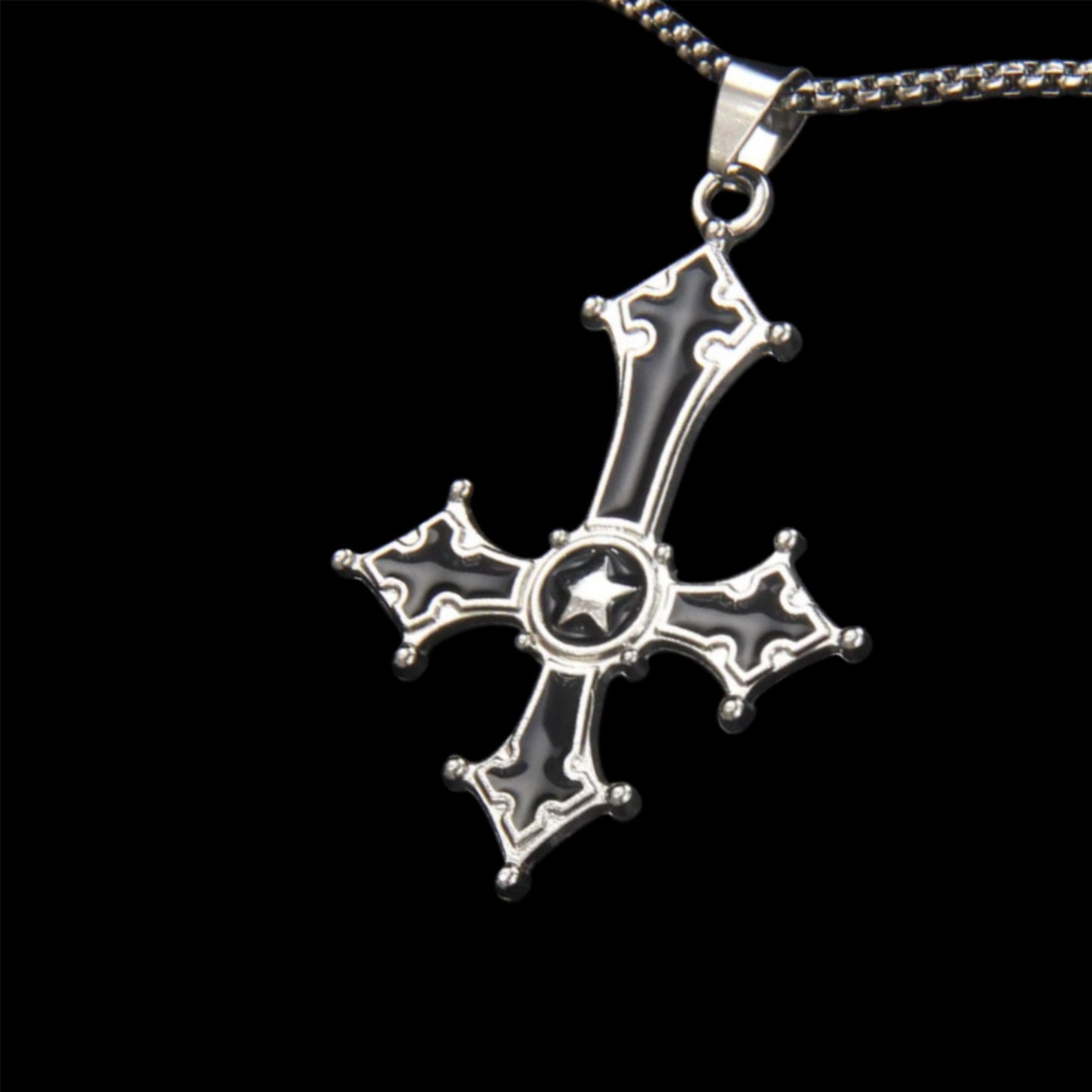 Eternal Night Cross Pendant