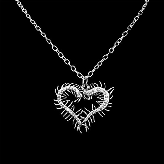 Centipede Heart Pendant