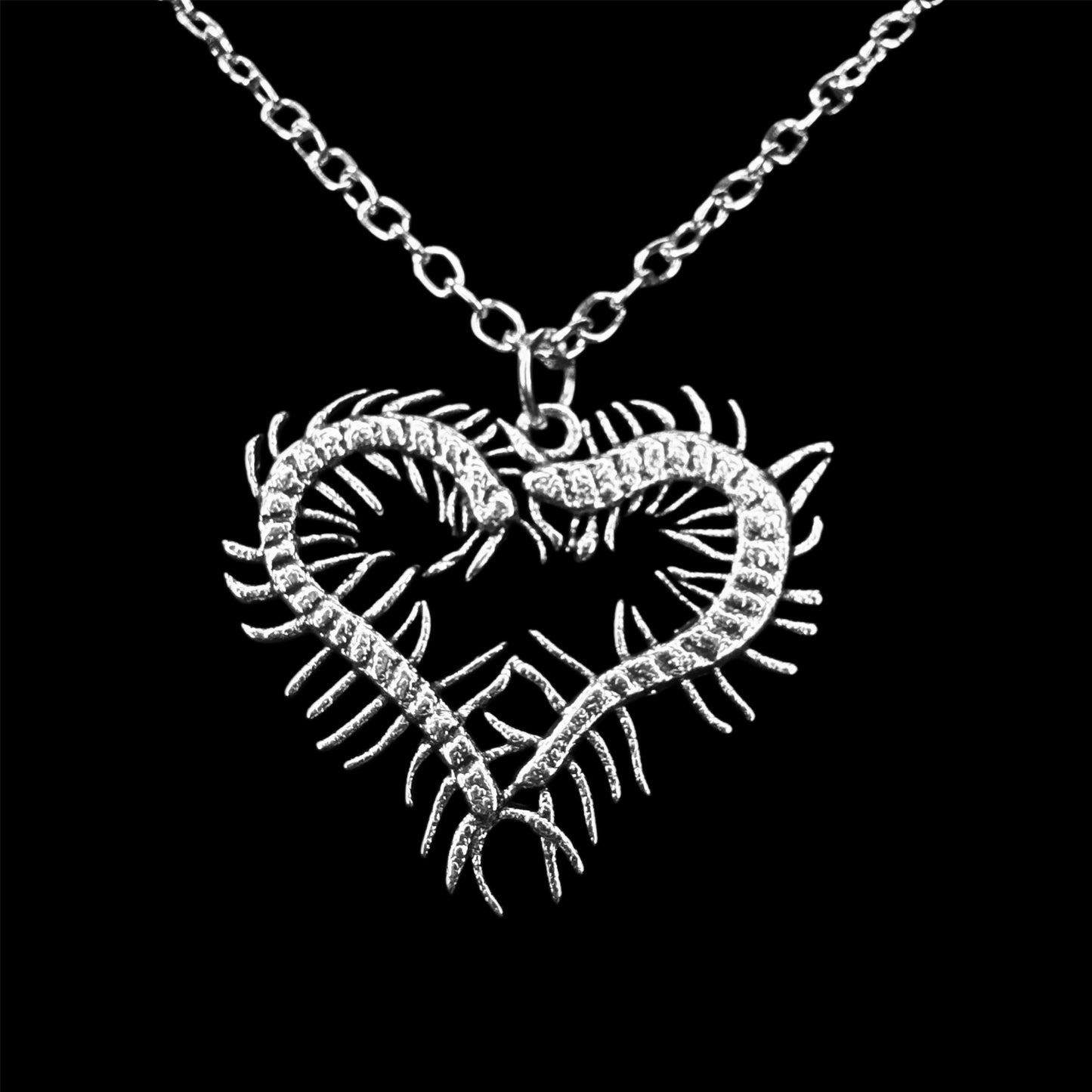 Centipede Heart Pendant