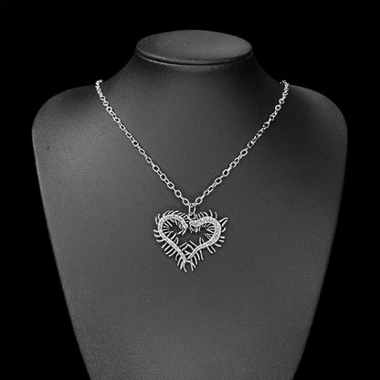 Centipede Heart Pendant
