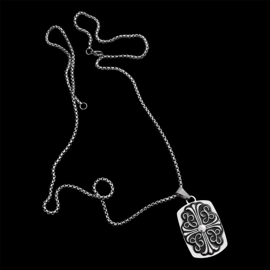 Chrome Fleur Pendant
