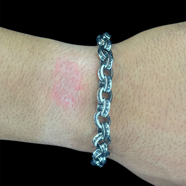 Chrome Paper Chain Bracelet
