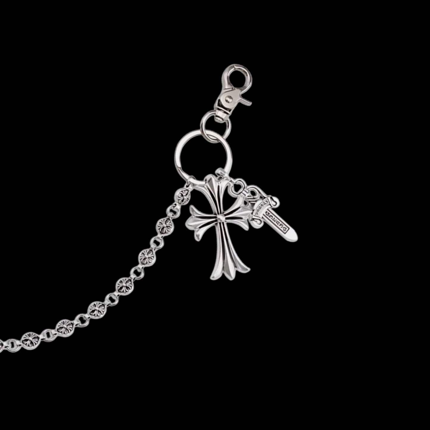 Chrome Double Cross Chain