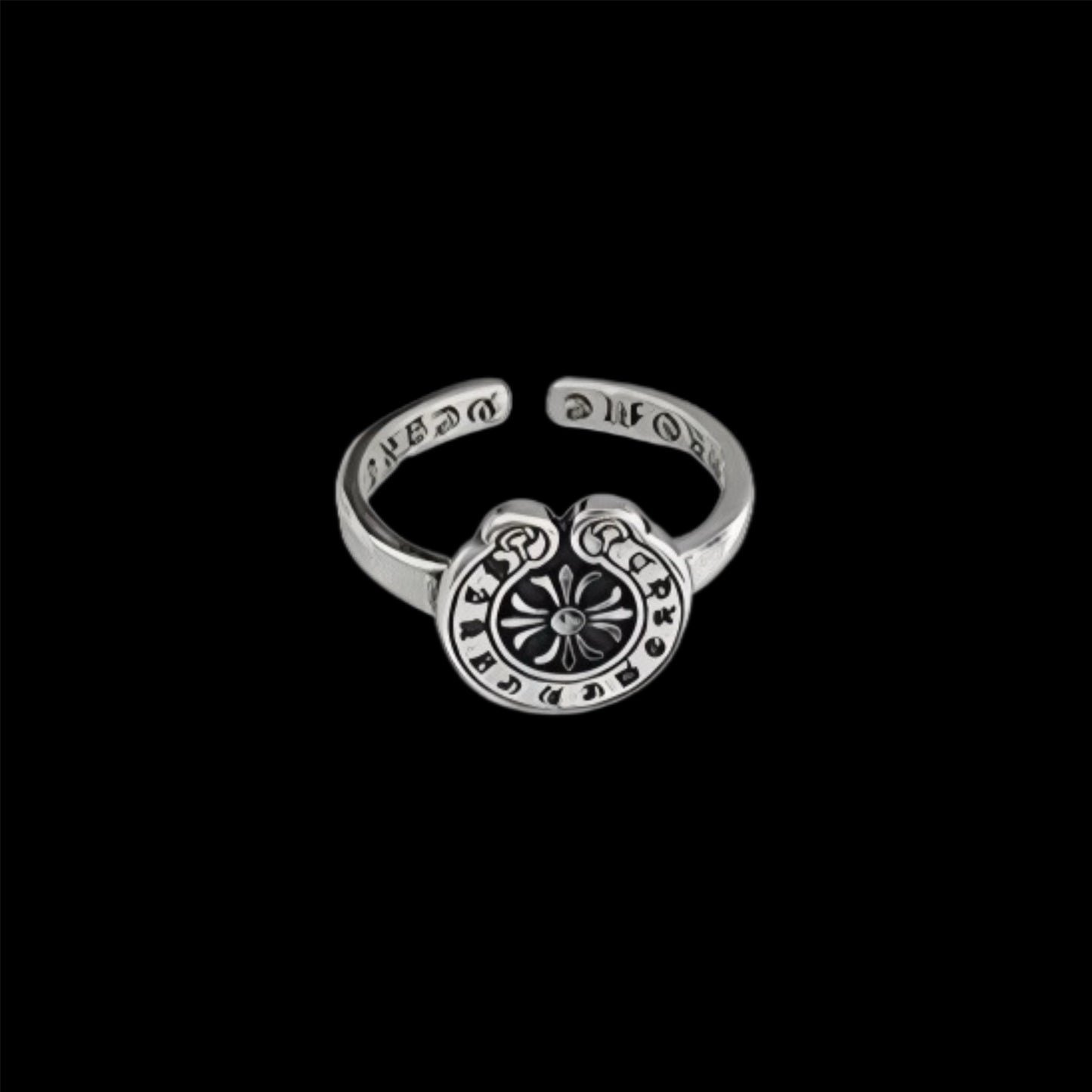 Chrome Mini Horseshoe Ring