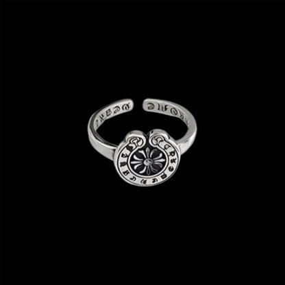 Chrome Mini Horseshoe Ring